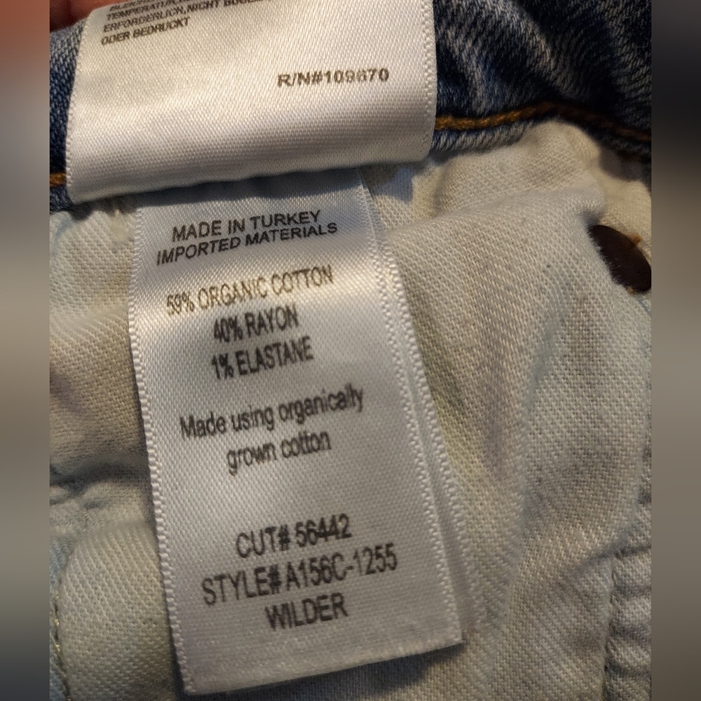 Agolde Wilder Light Wash Straight Leg Cropped Jeans - 27 - GUC - Picture 4 of 10